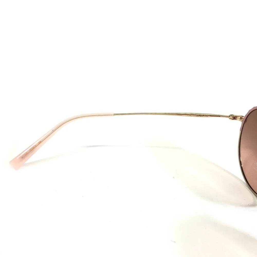 Vera Wang Sunglasses V485 PK Pink Gold Round Metal Rim with Pink Mirrored Lenses